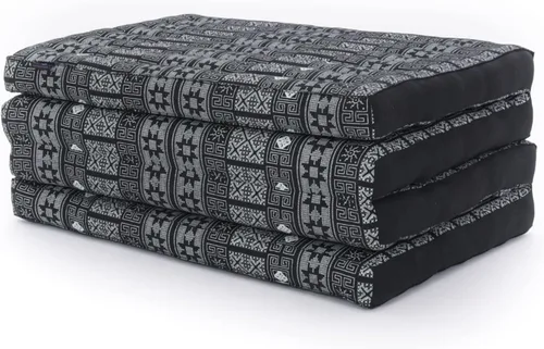 Miniatura 25 de Leewadee - Colchón tailandés plegable grande, 82 x 46 x 3 pulgadas, cama de invitados, cama triple plegable, cojín de masaje tailandés TV asiento