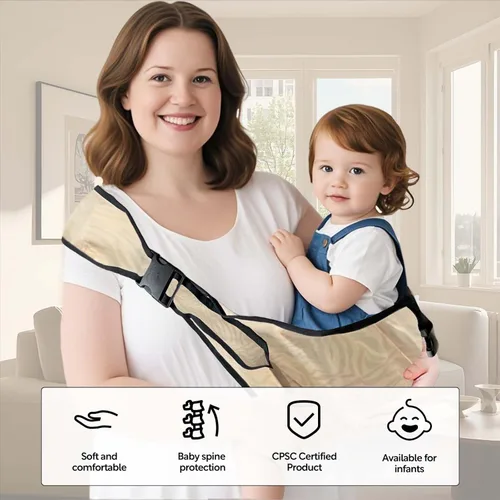 Miniatura 5 de Portabebés Eslinga Portabebés para Niños Pequeños Portabebés Niños Niñas Recién Nacidos a Niños Pequeños Seguro Ajustable Antideslizante Bebé Semi