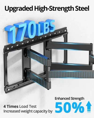 Miniatura 4 de USX STAR Soporte de pared de TV resistente de 85 86 98 y 100 pulgadas para televisores grandes de 37 a 105 pulgadas, soporte de TV premontado