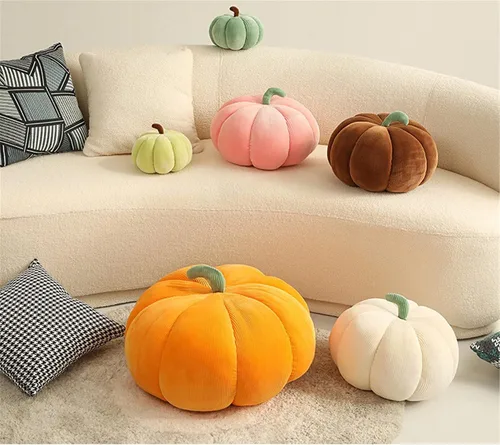 Miniatura 6 de AZCHEN Almohada decorativa de calabaza para sofá cama, muebles de patio (7.1 in, naranja)