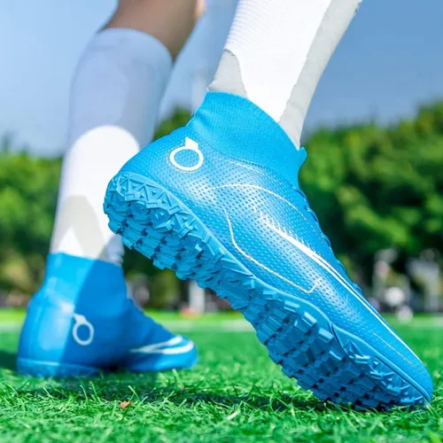 Miniatura 7 de Botas de fútbol para hombre, zapatos de fútbol profesionales de alta calidad, para interiores y exteriores, cómodos tenis atléticos