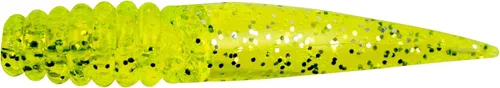 Bobby Garland Slab Slay'R Señuelo de pesca de plástico suave para crappie, equipo de pesca y accesorios, 2 pulgadas, Chartreuse Silver Chartreuse