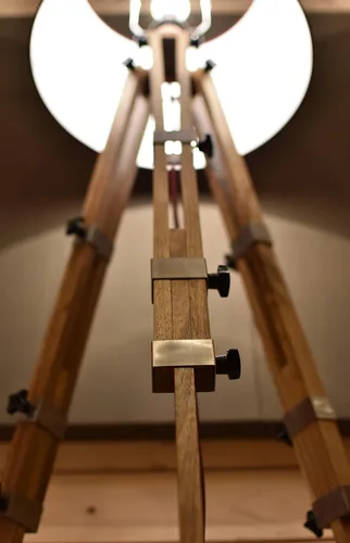 Miniatura 3 de Wood Floor Lamp, Interior Lamp, Industrial Lamp, Textile Shade Lamp
