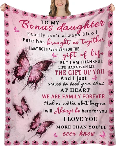 Miniatura 19 de Regalos para hija para Navidad, regalos de cumpleaños para hijas de parte de mamá, regalo para hija de mamá, día de la madre, manta de hijas, 80 x