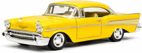 Miniatura 2 de KiNSMART 1957 Chevy Bel Air Coupé 1:40 Escala 5" Coche de juguete clásico de metal fundido a presión (Rescate de Bomberos)