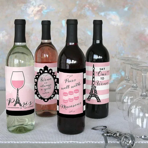Miniatura 7 de Big Dot of Happiness París, Ooh La La - Decoraciones temáticas de baby shower o fiesta de cumpleaños para mujeres y hombres - Calcomanías