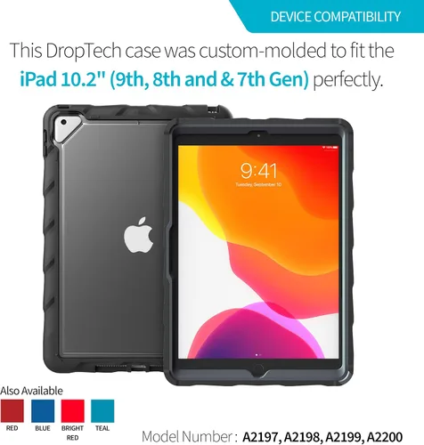 Miniatura 2 de Gumdrop DropTech - Funda transparente compatible con Apple iPad de 9ª 8ª 7ª generación (10.2 pulgadas) diseñada para estudiantes K-12