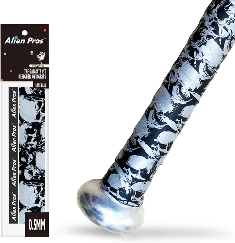 Miniatura 13 de ALIEN PROS Cinta de agarre de bate para béisbol de 0.020 in (paquete de 1 o 3) - Cinta de bate precortada y Pro Feel - Reemplazo para agarre de bate