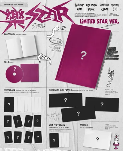 Miniatura 2 de Álbum de Star Stray Kids [Limited Star Ver.]+Beneficios de prepedido + planificador digital inspirado en BolsVos K-POP, paquete de calcomanías