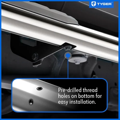 Miniatura 6 de Tyger Auto 3.5" Estribos laterales Rider compatibles con Chevy Silverado GMC Sierra 1500 2007-2018; 2007-2019 2500 3500HD; 2019 LD/Limited Cabina