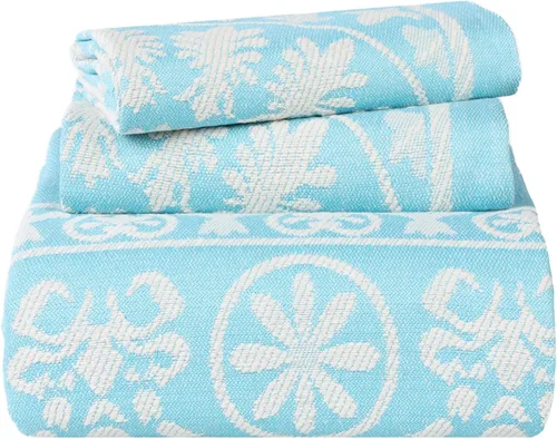 Superior Juego de colcha de mezcla de algodón de 2 piezas, manta ligera, 1 funda de almohada a juego, ropa de cama a medida, dormitorio tradicional,