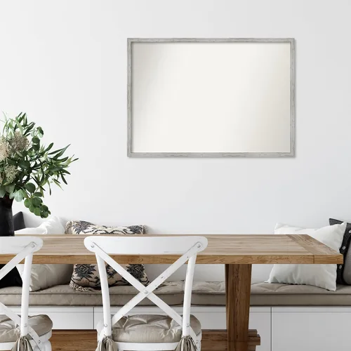 Miniatura 526 de Amanti Art Espejo de baño blanco para sobre el fregadero, 32 x 45 pulgadas, espejo de tocador rectangular blanco esbelto, marco de madera moderno