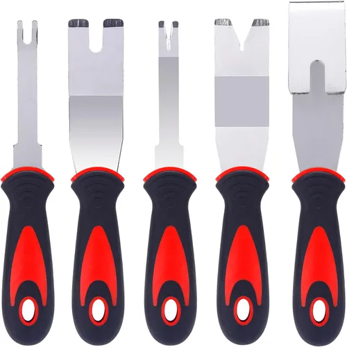 Miniatura 2 de Kit de herramientas de extracción de molduras y extractor de panel de puerta, juego de herramientas de palanca de metal, kit de removedor de clip