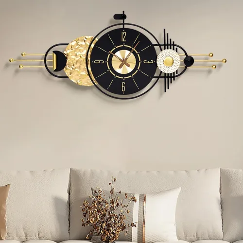 Miniatura 11 de Reloj de pared redondo de 10 pulgadas, funciona con pilas, de cuarzo, sin tictac, decorativo, analógico, para apartamento, sala de estar