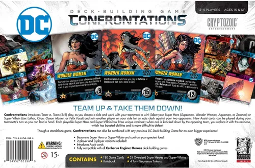 Miniatura 6 de DC Deck-Building Game: Confrontations - Emocionante formato 2v2 - Ocho personajes icónicos de DC para jugar - Independiente, compatible con la serie