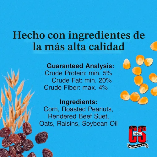 Miniatura 3 de C&S Wild Bird Woodpecker Seet Nuggets Mega Box, 8 libras