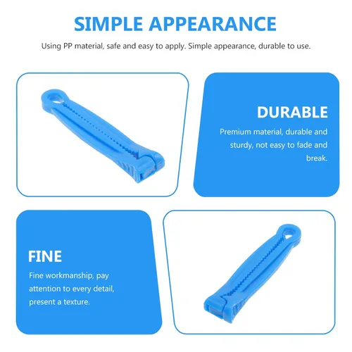 Miniatura 9 de Happyyami 100 clips desechables para cordón para ganado, material seguro, diseño antideslizante para recién nacidos, para lechones, corderos, ganado