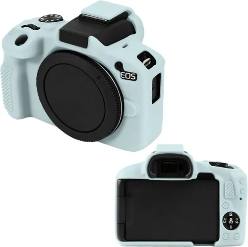 Miniatura 13 de Leayjeen Funda protectora de silicona compatible con cámara Canon EOSR50, carcasa protectora de silicona suave para cámara R50, con cubierta