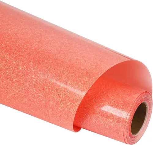 Miniatura 42 de Guangyintong - Rollos de vinilo de transferencia de calor con brillo dorado, 30,5 cm x 1,5 metros, vinilo para planchar, para camisetas, fácil