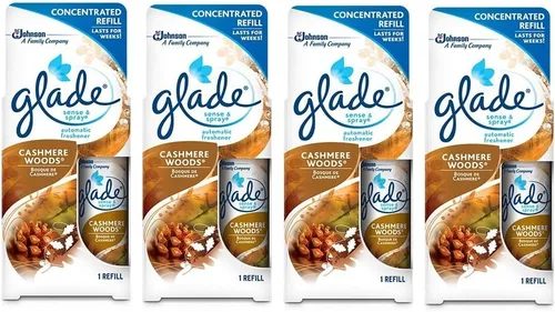 Miniatura 2 de Glade Sense & Spray - Recambio de ambientador automático – Cashmere Woods – Recambio concentrado dura semanas – Peso neto. 0.43 oz (12.2 g) Paquete