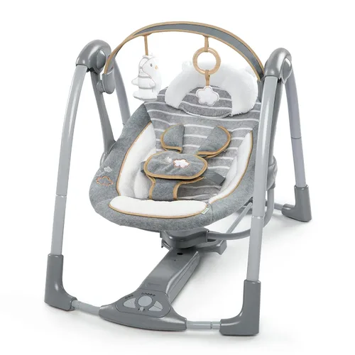 Miniatura 17 de Ingenuity ConvertMe - 2 en 1 columpio portátil y compacto para bebé y asiento infantil, vibraciones que ahorran batería, sonidos de la naturaleza