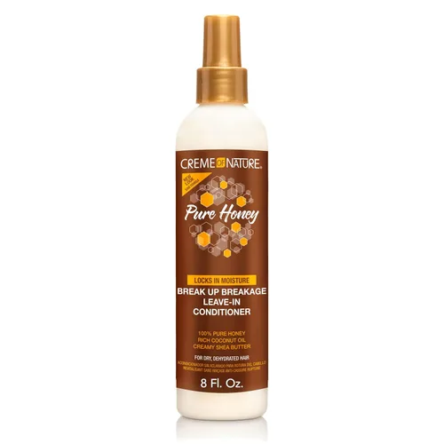 Creme of Nature® Pure Honey Break Up Breakage - Acondicionador sin enjuague, 8 onzas