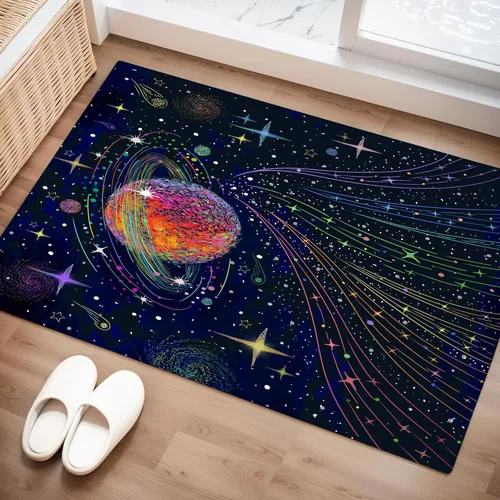 Miniatura 6 de Tapete de 2 x 3 pies con lazo rosa, bonito tapete de coqueta con moño, moderno y estético, tapete pequeño lavable para entrada, patio, dormitorio