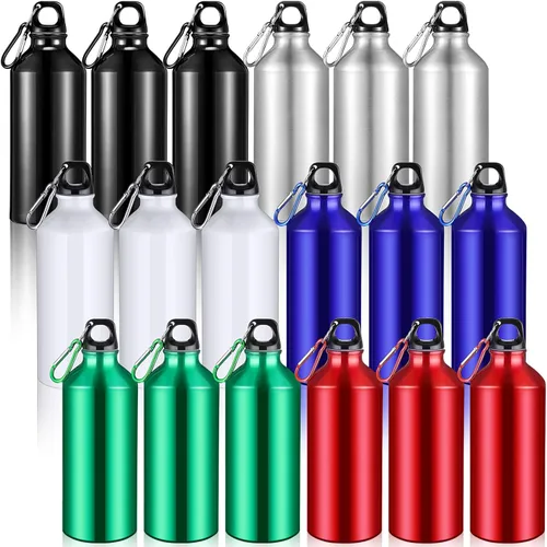 Potchen Paquete múltiple de 18 botellas de agua de aluminio a granel para graduación de fin de año, enfermeras, profesores, regalos de metal, Varios