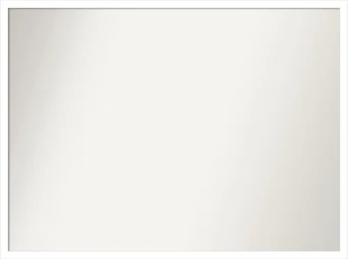 Miniatura 337 de Amanti Art Espejo de baño blanco para sobre el fregadero, 32 x 45 pulgadas, espejo de tocador rectangular blanco esbelto, marco de madera moderno