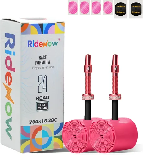 Miniatura 12 de Ridenow 2-Pack Bike Inner Tube for 700/18C-28C, 700/18C-32C,700/28C-38C with 45/65/85 mm Metal &TPU Presta Valves for Road Bikes, Super Light