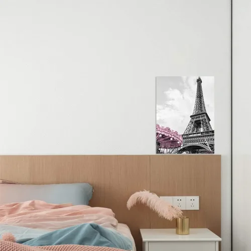 Miniatura 5 de Decoración de pared de la Torre Eiffel de París para dormitorio de niñas, fotos de baño en blanco y negro, decoración de pared para paredes, arte