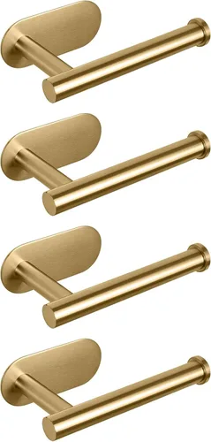 Miniatura 17 de NearMoon Soporte de papel higiénico autoadhesivo, Premium SUS304 de acero inoxidable engrosado, resistente a la oxidación, sin necesidad de taladrar