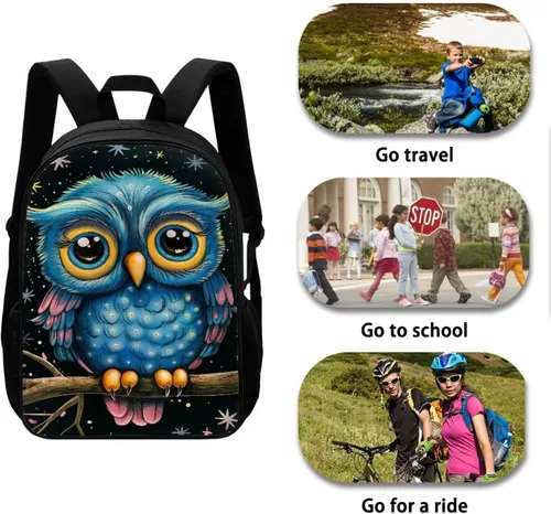 Miniatura 194 de HUGS IDEA Los animales frescos 3D niños escuela libro bolsa niños impresión mochilas, Baloncesto, Moderno