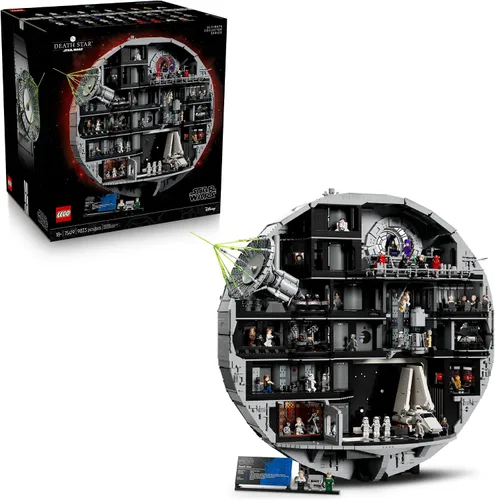 LEGO Star Wars - Juego de construcción de Estrella de la Muerte para adultos, mayores de 18 años, coleccionable y decoración de habitación para