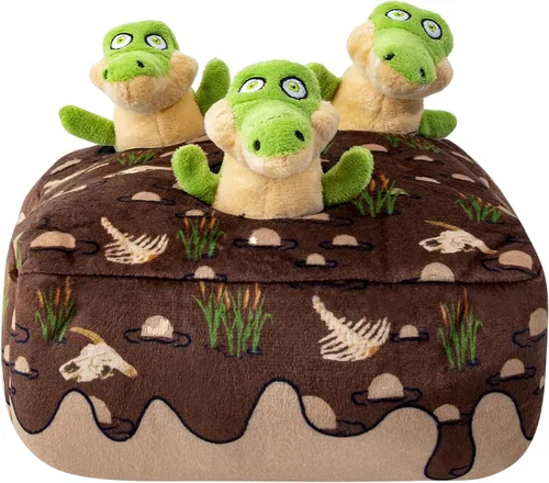 Miniatura 13 de Hollypet Hide and Seek - Juguete chirriante para perro, rompecabezas interactivo diseñado para cachorros, juguetes de peluche para cachorros, abejas