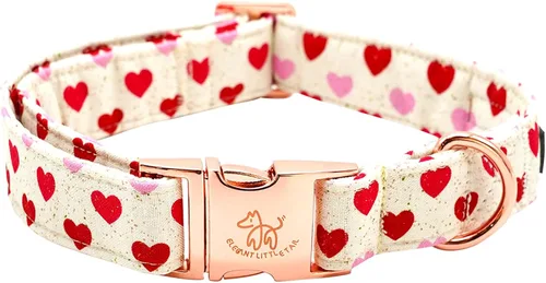Miniatura 36 de Elegant little tail Collar para perro de Pascua, collar de perro con estampado de huevos de conejo, collar para mascotas, collar rosa para perros