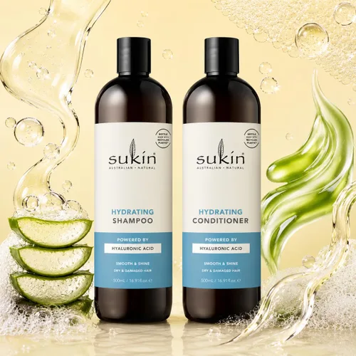 Miniatura 6 de Sukin Acondicionador hidratante, sin sulfatos, repara el cabello seco y dañado, antiencrespamiento, aroma a coco y lima, 16.91 onzas líquidas