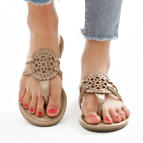 Miniatura 2 de katliu Sandalias Planas para Mujer, Sandalias de Tiras Cómodas, Sandalias de Vestir con Correa de Vestir
