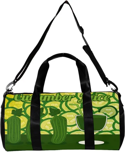 Miniatura 2 de Healthy Green Cucumber Juice Sports Duffel Bag Travel Tote Carry on Weekender Gym Overnight Bag for Men & Women