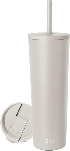 Miniatura 15 de Simple Modern- Vaso con aislamiento, c/tapa y pajilla Taza de viaje Botella de agua de ac. inox. reutilizable Unisex Colecc. Classic 24 oz