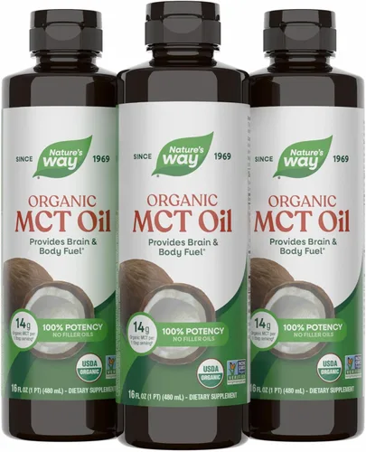 Miniatura 11 de Nature's Way Aceite MCT orgánico, 30 onzas líquidas, combustible para el cerebro y el cuerpo de cocos*, ácido caprílico C8 y ácido cáprico C10