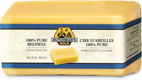 Miniatura 2 de Dutchman's Gold Bloque de cera de abeja amarilla canadiense (1 libra), cera de abeja natural de grado cosmético para hacer velas, jabón