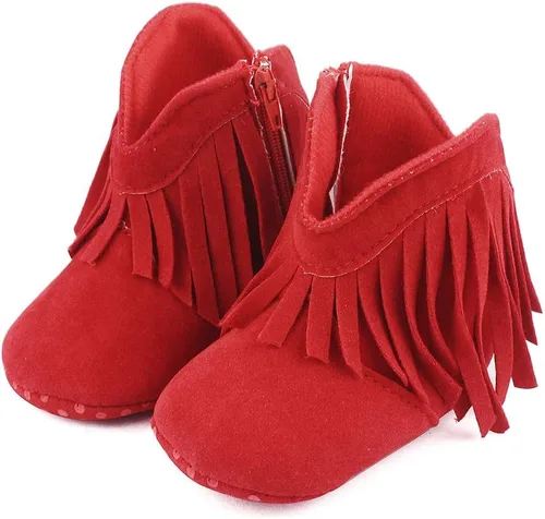 Miniatura 3 de ESTAMICO Botas vaqueras con borlas para bebé niña