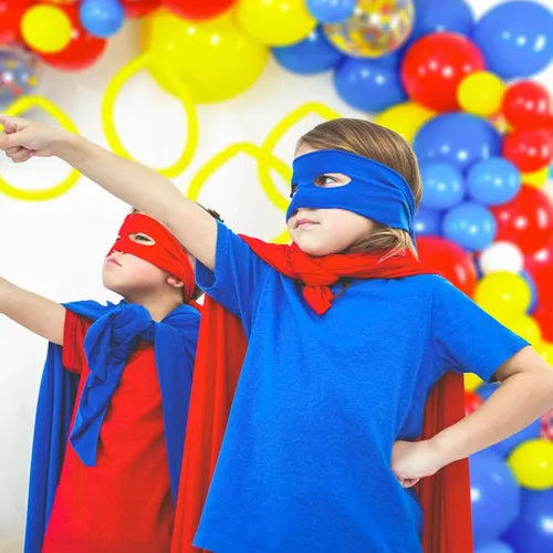 Miniatura 3 de Shimmer and Confetti - Kit de guirnalda de globos de figuras de acción de erizo de alta calidad de 16 pies, color azul real, rojo, amarillo y blanco