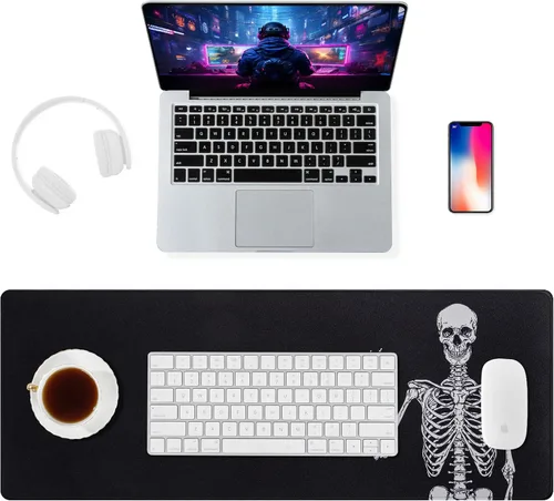 Miniatura 13 de ALOANES Alfombrilla de mouse grande para juegos con base de goma antideslizante, borde cosido, tapete de escritorio para laptop, computadora y PC