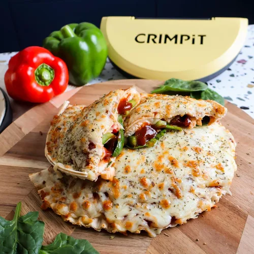 Miniatura 6 de CRIMPiT Sellador de tortillas grande – Para tortillas de harina de 10 a 12 pulgadas Haz tacos sellados, quesadillas, burritos y más Comidas sin