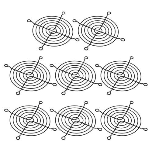 Miniatura 7 de PATIKIL Parrilla para dedos de ventilador de 1.575 pulgadas, paquete de 4 protectores de rejilla de metal para ventiladores de escape de 1.57 x 1.57
