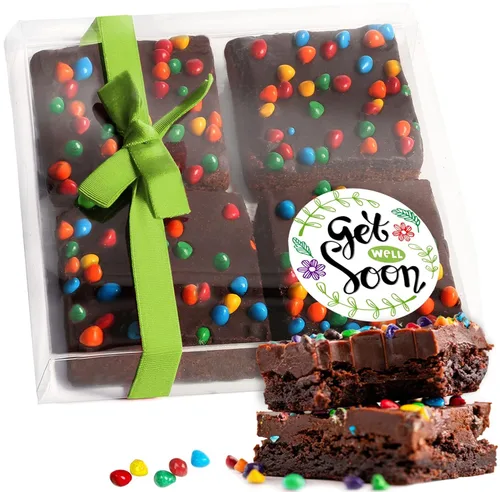 Miniatura 23 de Cesta de regalo de galletas de brownies de Pascua, regalo de comida de chocolate envuelta individualmente para hombres, mujeres y niños, paquete