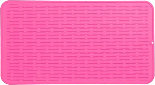 Miniatura 137 de MicoYang Alfombrilla de silicona para secado de platos para múltiples usos, fácil de limpiar, ecológica, resistente al calor, alfombrilla