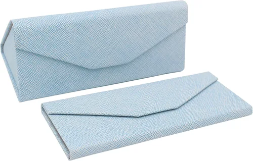 Miniatura 155 de Real Sic Funda para lentes de sol para hombres y mujeres, soporte magnético plegable para lentes de sol, inspirado en el color sólido